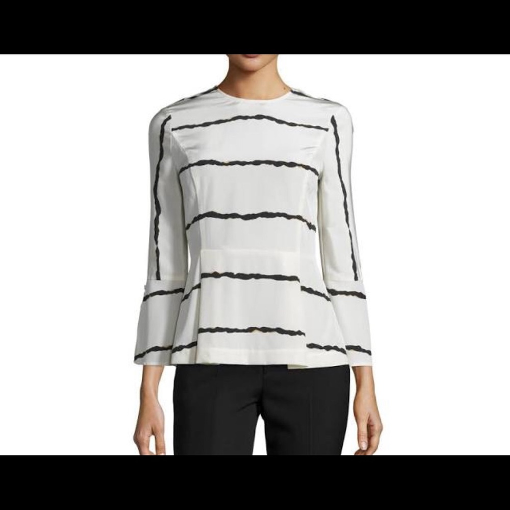 Derek Lam soft peplum blouse